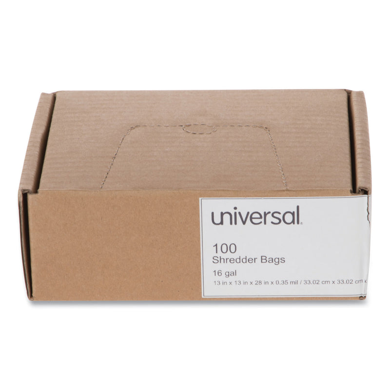 Universal High-Density Shredder Bags, 16 gal Capacity, 100/Box