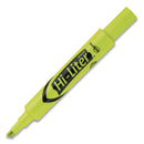 Avery HI-LITER Desk-Style Highlighters, Fluorescent Yellow Ink, Chisel Tip, Yellow/Black Barrel, 200/Box