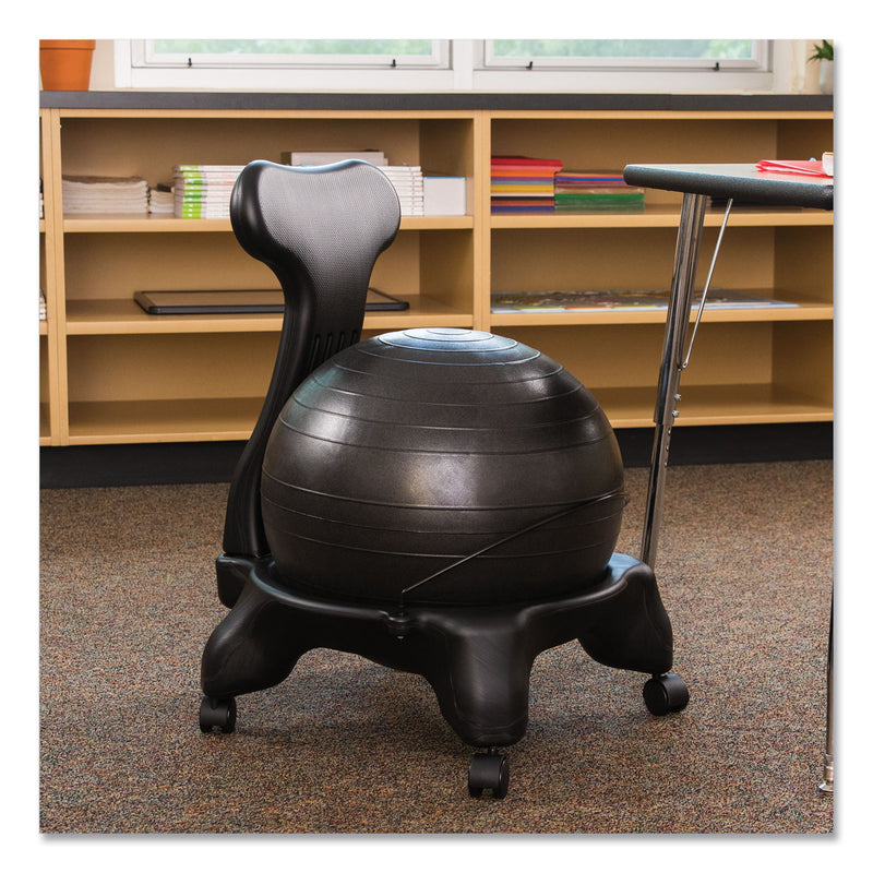 Champion Sports FitPro Ball Chair, Supports Up to 200 lb, Gray