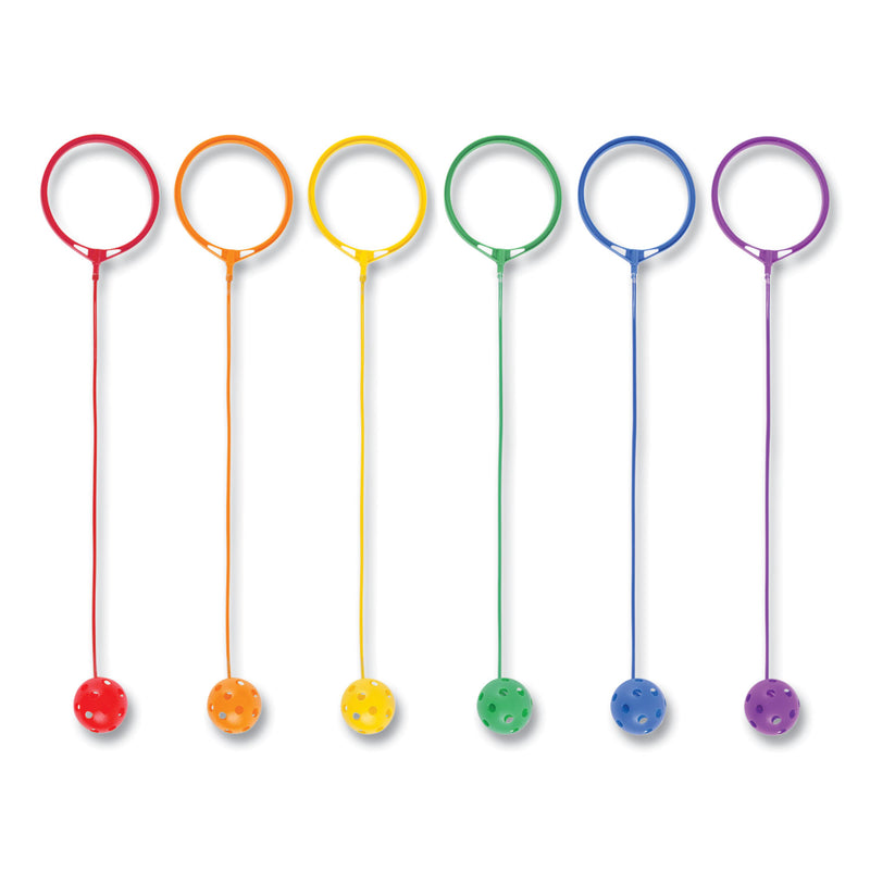 Champion Sports Swing Ball Set, 5.5" Diameter, Assorted Colors, 6/Set