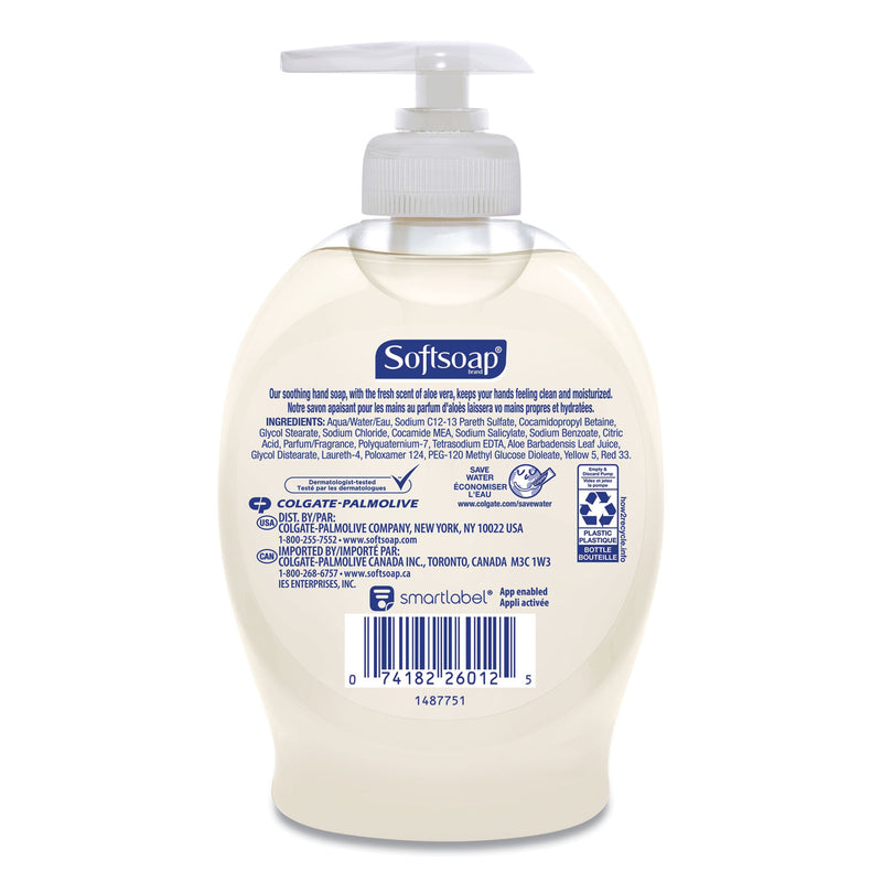 Softsoap Moisturizing Hand Soap, Aloe, 7.5 oz Bottle, 6/Carton