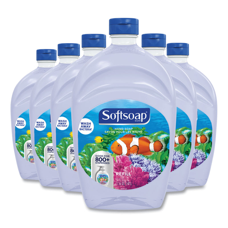 Softsoap Liquid Hand Soap Refills, Fresh, 50 oz, 6/Carton