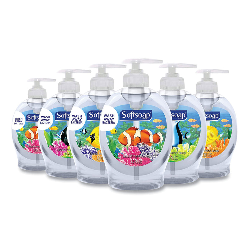 Softsoap Liquid Hand Soap Pumps, Fresh, 7.5 oz Bottle, 6/Carton