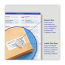 Avery Waterproof Address Labels with TrueBlock and Sure Feed, Laser Printers, 1 x 2.63, White, 30/Sheet, 50 Sheets/Pack