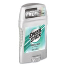 Speed Stick Deodorant, Regular Scent, 1.8 oz, White, 12/Carton