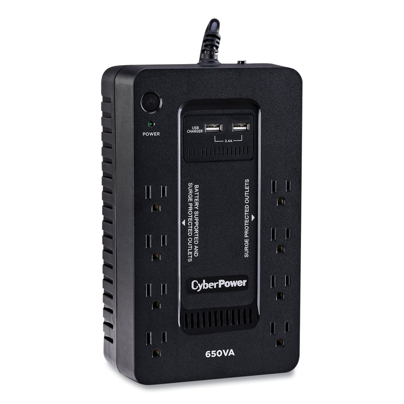 CyberPower SX650U UPS Battery Backup, 8 Outlets, 650 VA, 890 J
