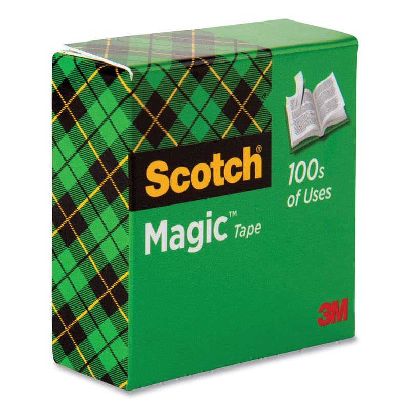 Scotch Magic Tape Refill, 1" Core, 1" x 36 yds, Clear