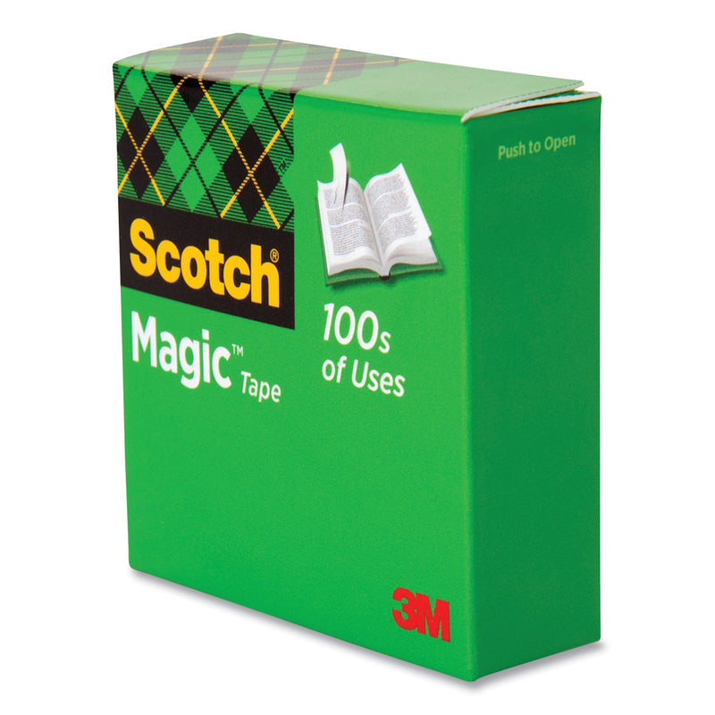 Scotch Magic Tape Refill, 1" Core, 1" x 36 yds, Clear