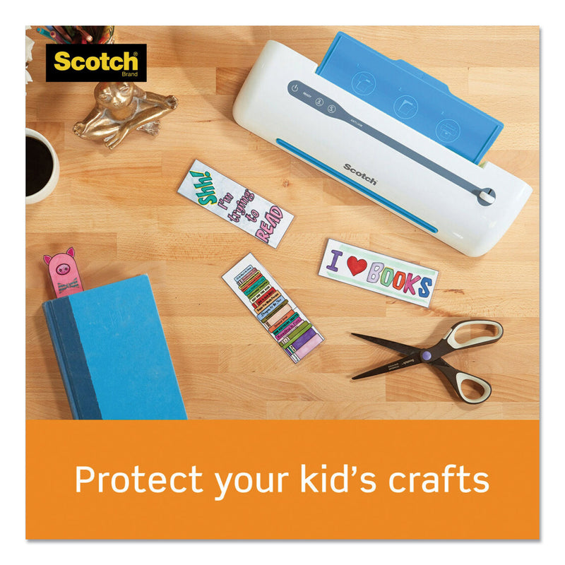 Scotch Laminating Pouches, 5 mil, 3.75" x 2.38", Gloss Clear, 100/Pack