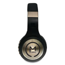 Morpheus 360 SERENITY Stereo Wireless Headphones with Microphone, 3 ft Cord, Black/Gold