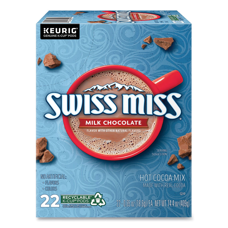 Swiss Miss Milk Chocolate Hot Cocoa K-Cups, 22/Box