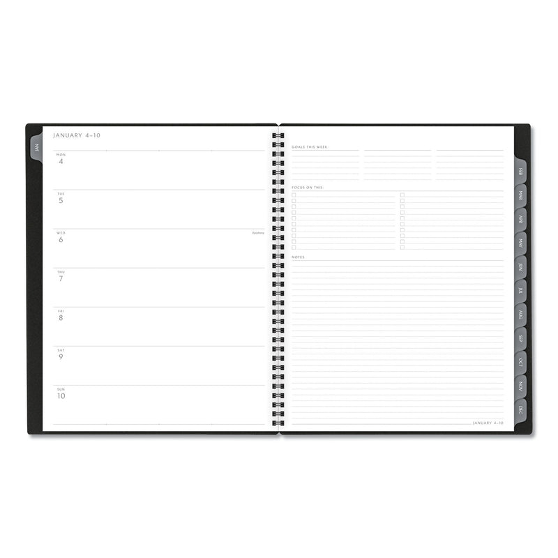 AT-A-GLANCE Elevation Poly Weekly/Monthly Planner, 11 x 8.5, Black Cover, 12-Month (Jan to Dec): 2023
