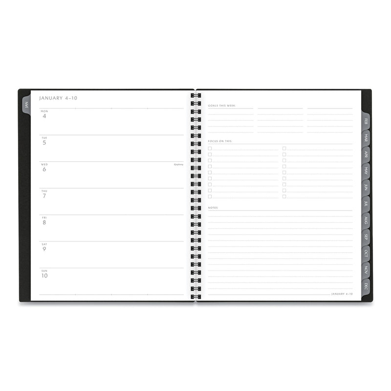 AT-A-GLANCE Elevation Poly Weekly/Monthly Planner, 8.75 x 7, Black Cover, 12-Month (Jan to Dec): 2023