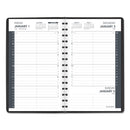AT-A-GLANCE Daily Appointment Book with 15-Minute Appointments, One Day/Page: Mon to Sun, 8 x 5, Black Cover, 12-Month (Jan to Dec): 2023