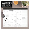 AT-A-GLANCE Elevation Desk Pad Calendars, 21.75 x 17, White Sheets, Black Binding, Clear Corners, 12-Month (Jan to Dec): 2023