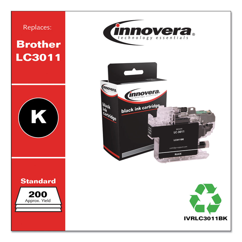 Innovera Compatible Black Ink, Replacement for LC3011BK, 200 Page-Yield