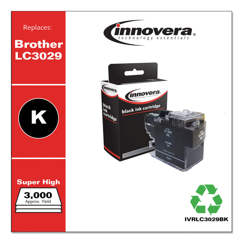 Innovera Compatible Black Super High-Yield Ink, Replacement for LC3029BK, 3,000 Page-Yield