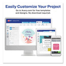 Avery High-Visibility Permanent Laser ID Labels, 2 x 4, Asst. Neon, 150/Pack