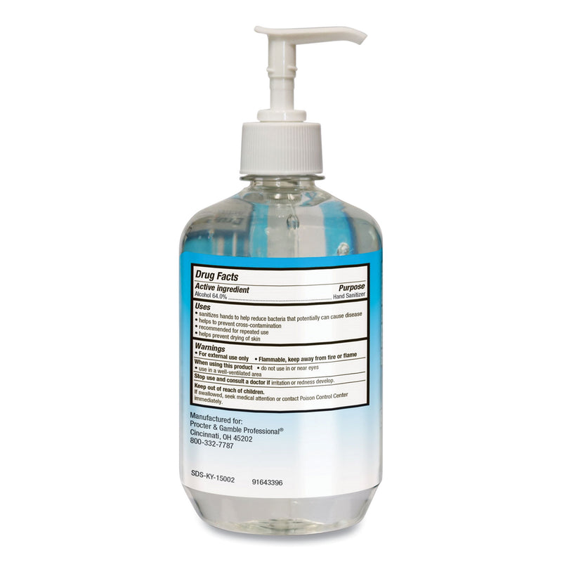 Safeguard Hand Sanitizer Gel, 18 oz Pump Bottle, Fragrance-Free, 12/Carton