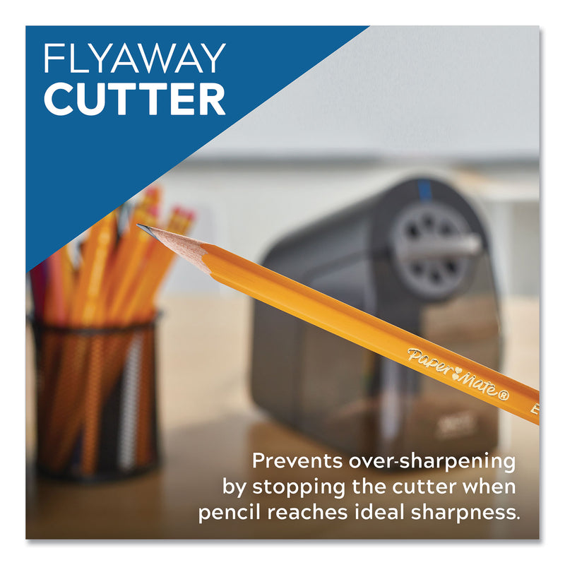 X-ACTO Model 1670 School Pro Classroom Electric Pencil Sharpener, AC-Powered, 4 x 7.5 x 7.5, Black/Gray/Smoke