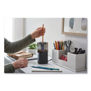 X-ACTO Model 1799 Powerhouse Office Electric Pencil Sharpener, AC-Powered, 3 x 3 x 7, Black/Silver/Smoke