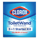Clorox ToiletWand Disposable Toilet Cleaning System: Handle, Caddy and Refills, White
