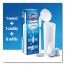 Clorox ToiletWand Disposable Toilet Cleaning System: Handle, Caddy and Refills, White