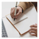 uniball Deluxe Roller Ball Pen, Stick, Fine 0.7 mm, Black Ink, Champagne Barrel, Dozen