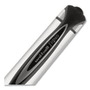 uniball 207 Impact Gel Pen, Stick, Bold 1 mm, Black Ink, Silver/Black Barrel