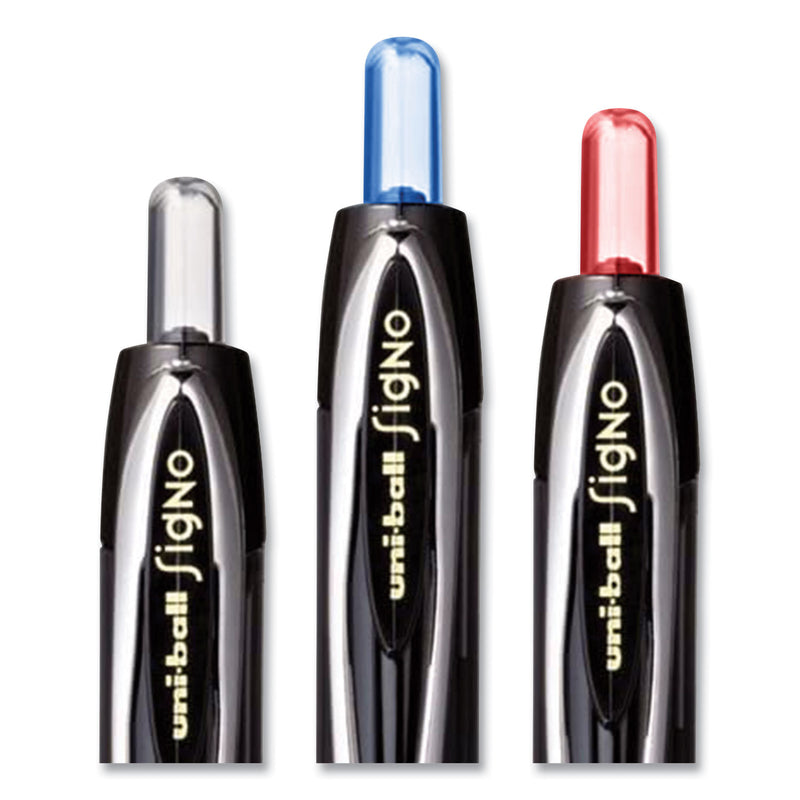 uniball 207 Signo Gel Ultra Micro Gel Pen, Retractable, Extra-Fine 0.38 mm, Black Ink, Smoke Barrel
