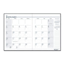 House of Doolittle Recycled Ruled 14-Month Planner with Stitched Leatherette Cover, 10 x 7, Black Cover, 14-Month (Dec to Jan): 2022 to 2024