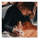 uniball ONYX Roller Ball Pen, Stick, Fine 0.7 mm, Red Ink, Black Matte Barrel, Dozen