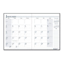 House of Doolittle Recycled Ruled 14-Month Planner with Stitched Leatherette Cover, 11 x 8.5, Black Cover, 14-Month (Dec to Jan): 2022 to 2024