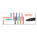uniball Jetstream Elements Ballpoint Pen, Retractable, Medium 1 mm, Assorted Ink and Barrel Colors, 12/Pack