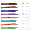uniball Jetstream Elements Ballpoint Pen, Retractable, Medium 1 mm, Assorted Ink and Barrel Colors, 12/Pack