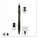 uniball Jetstream Elements Ballpoint Pen, Retractable, Medium 1 mm, Assorted Ink and Barrel Colors, 12/Pack