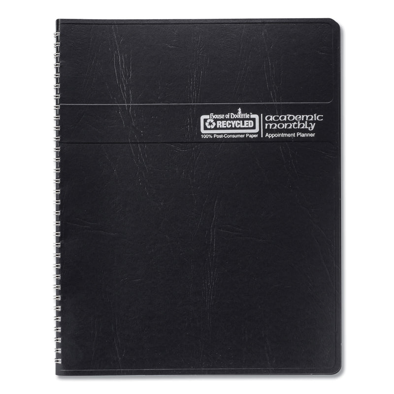 House of Doolittle 14-Month Recycled Ruled Monthly Planner, 11 x 8.5, Black Cover, 14-Month (July to Aug): 2022 to 2023