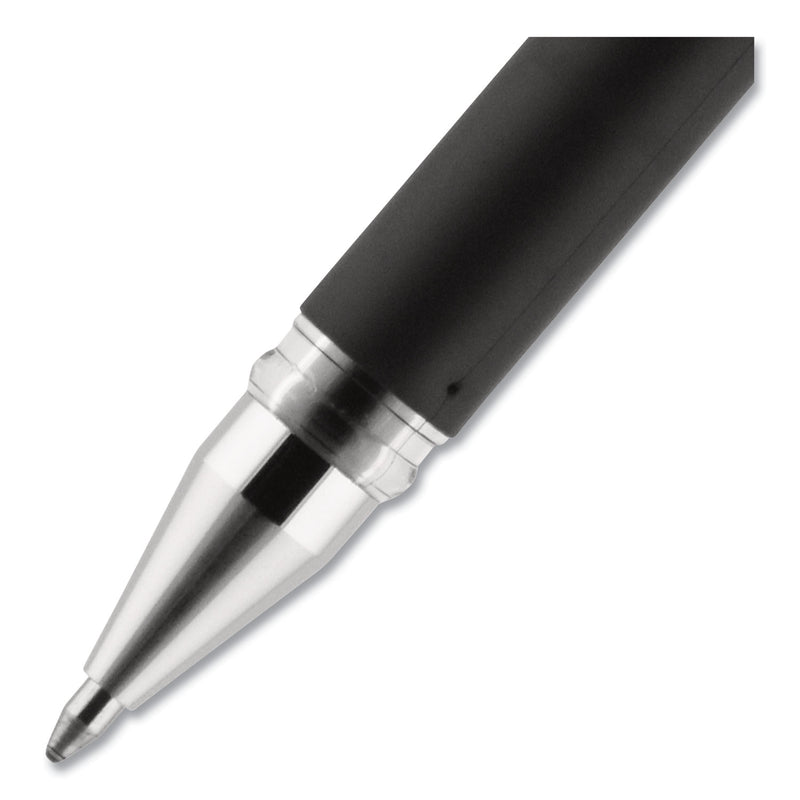 uniball 207 Impact Gel Pen, Stick, Bold 1 mm, Blue Ink, Black Barrel
