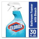 Clorox Bleach Foamer Bathroom Spray, Original, 30 oz Spray Bottle, 9/Carton