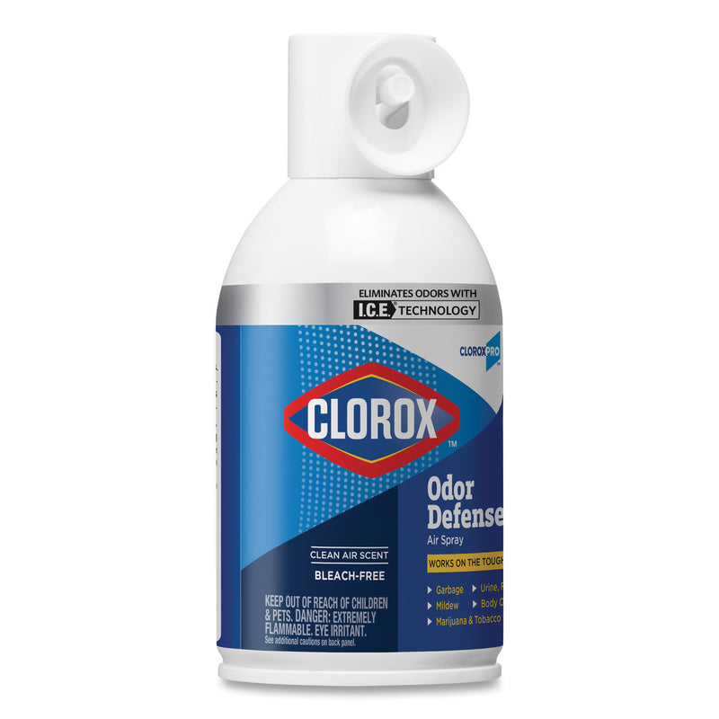 Clorox Commercial Solutions Odor Defense Wall Mount Refill, Clean Air Scent, 6 oz Aerosol Spray