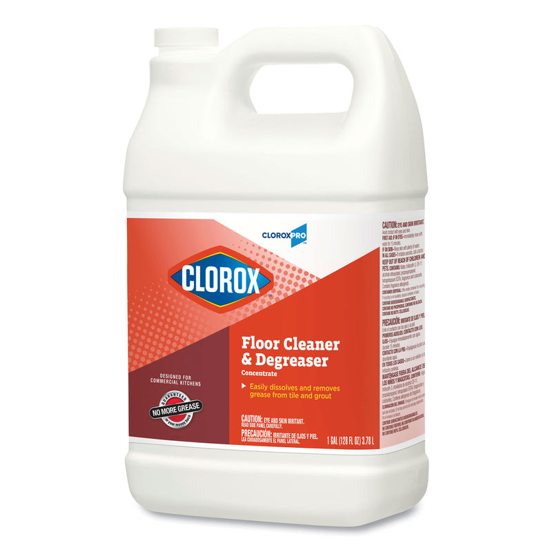 Clorox Professional Floor Cleaner and Degreaser Concentrate, 1 gal Bottle