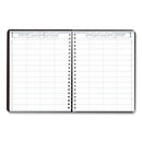 House of Doolittle Eight-Person Group Practice Daily Appointment Book, 11 x 8.5, Black Cover, 12-Month (Jan to Dec): 2023