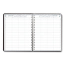House of Doolittle Four-Person Group Practice Daily Appointment Book, 11 x 8.5, Black Cover, 12-Month (Jan to Dec): 2023