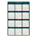 House of Doolittle Four Seasons Business/Academic Recycled Wall Calendar, 24 x 37, 12-Month (July-June): 2022-2023, 12-Month (Jan to Dec): 2023