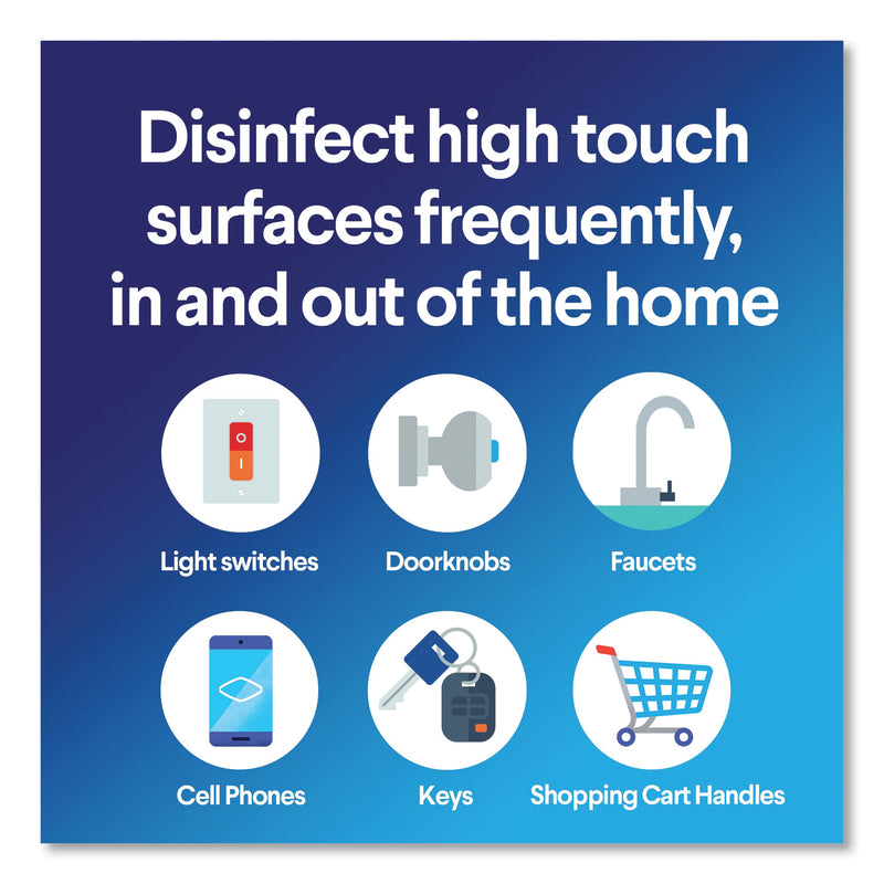 Clorox Disinfecting Wipes, 7 x 7.75, Crisp Lemon, 75/Canister, 6 Canisters/Carton