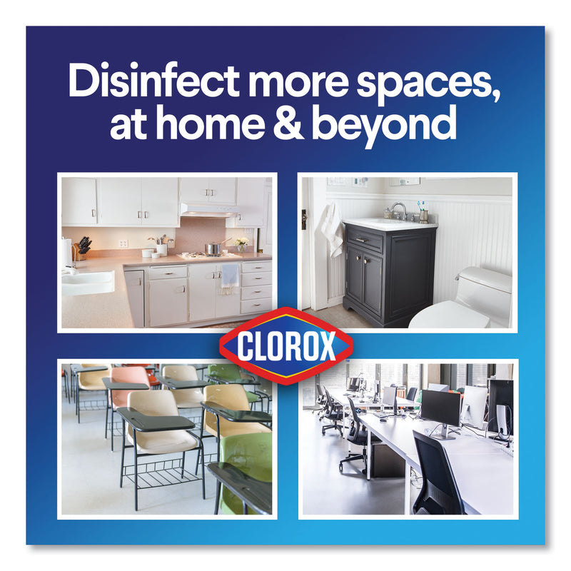 Clorox Disinfecting Wipes, 7 x 7.75, Crisp Lemon, 75/Canister, 6 Canisters/Carton