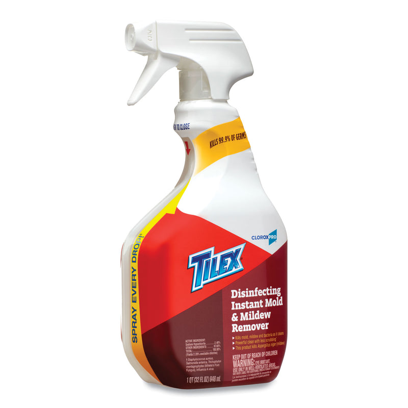Tilex Disinfects Instant Mildew Remover, 32 oz Smart Tube Spray, 9/Carton