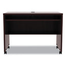 Alera Valencia Series Mobile Workstation Desk, 41.38" x 23.63" x 30", Mahogany