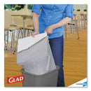 Glad ForceFlex Tall Kitchen Drawstring Trash Bags, 13 gal, 0.72 mil, 23.75" x 24.88", Gray, 100/Box