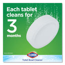Clorox Automatic Toilet Bowl Cleaner, 3.5 oz Tablet, 2/Pack, 6 Packs/Carton